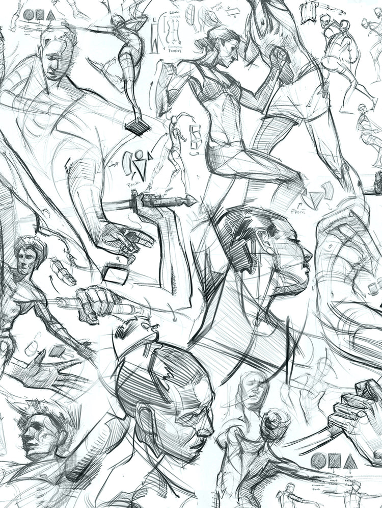 Figure Drawing by Steven Michael Hampton
